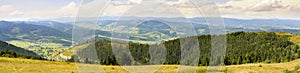 Landscape of Carpathian mountains