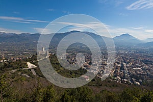 Landscape of Cassino, Italy