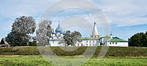Landscape cathedral of Nativity of Blessed Virgin in Suzdal