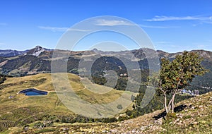 Landscape in the Central Massif in France