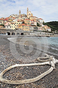 Landscape of Cervo in Italy