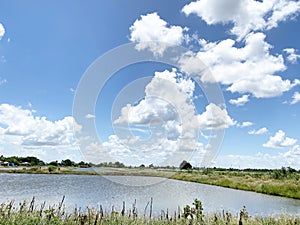 Landscape in Chachoengsao at Thailand