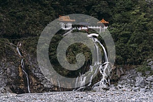 Landscape of Changchun Shrine in Taroko National Park, Taiwan