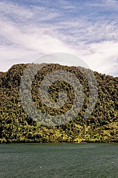 Landscape of Chilean fjords in Aysen fjord - Puerto Chacabuco, Chile