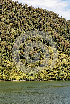 Landscape of Chilean fjords in Aysen fjord - Puerto Chacabuco, Chile