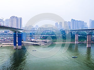 Chongqing Yangtze River Bridge at Chaotianmen district photo