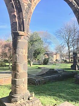 Landscape of the churchyard