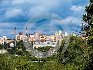 The landscape of the city of Kaluga in Russia.