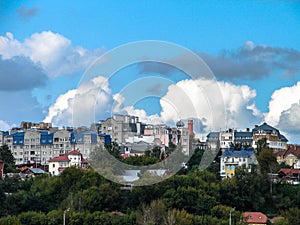 The landscape of the city of Kaluga in Russia.