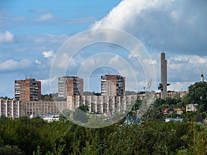 The landscape of the city of Kaluga in Russia.