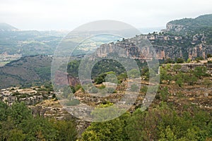 Landscape from a cliff at Siurana