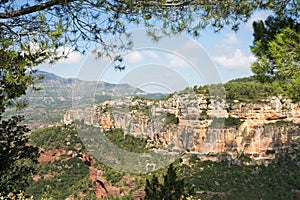 Landscape from a cliff at Siurana