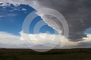 Landscape with clouds