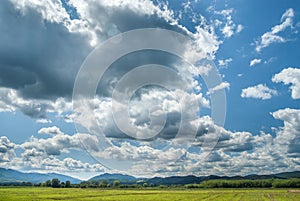 landscape with clouds