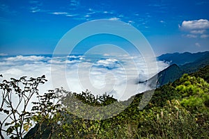 Landscape with clouds photo