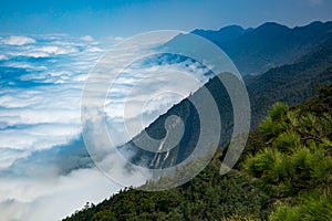 Landscape with clouds photo