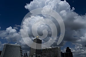 Landscape of cloudssky and buildings in thailand