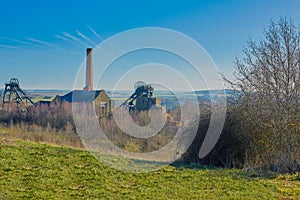 Landscape with a coalmine in view.