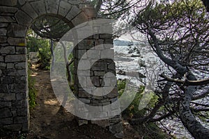 Landscape of coast of the gulf of Saint-Tropez