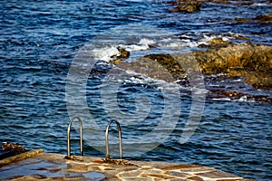 Landscape of coast of the gulf of Saint-Tropez