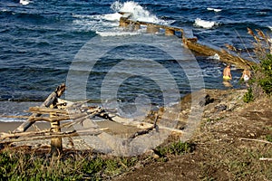 Landscape of coast of the gulf of Saint-Tropez