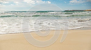 Landscape coast Mediterranean beach in Spain