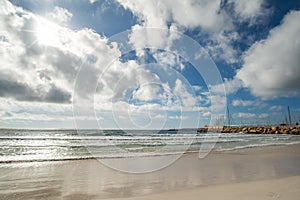 Landscape coast Mediterranean beach in Spain