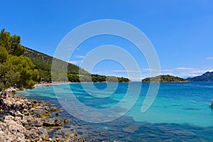 Landscape on the coast of Palma de Mallorca island in Spain