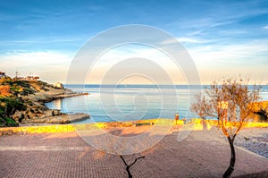 Landscape of the coast of Sardinia, porto torres, balai beach photo