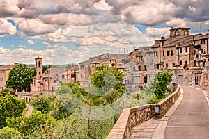 Landscape of Colle di Val d'Elsa, Tuscany, Italy