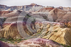 Landscape Colors In Badlands National Park