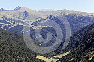 Landscape at the Coma de Ransol in Andorra