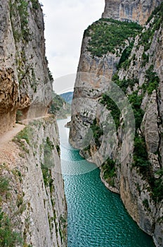 Landscape in Congost de Mont-rebei , Spain