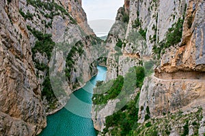 Landscape in Congost de Mont-rebei , Spain photo