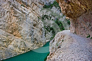 Landscape in Congost de Mont-rebei , Spain