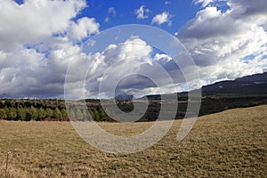 Landscape in Corbieres, France