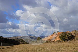 Landscape in Corbieres, France