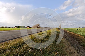 Landscape with country road.