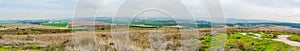 Landscape and countryside panorama from Tel Gezer