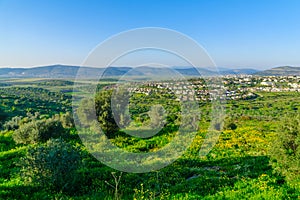 Landscape and countryside of the western Lower Galilee photo