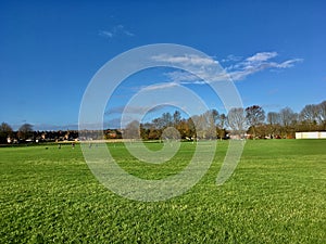 Landscape of the cricket ground at Fenton