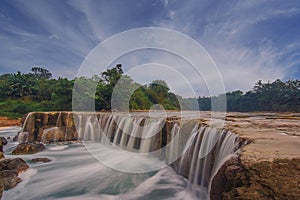 Landscape at curug parigi, indonesia photo