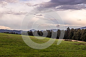 Landscape of Czech Switzerland National Park near Vysoka Lipa village, Czech Republ photo
