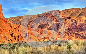 Landscape of Dades Valley in the High Atlas Mountains, Morocco