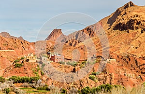 Landscape of Dades Valley in the High Atlas Mountains, Morocco