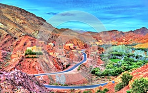 Landscape of Dades Valley in the High Atlas Mountains, Morocco
