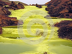 Landscape of the Danakil Depression, Azar Region, Ethiopia photo