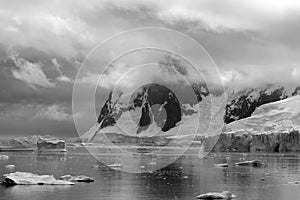 Landscape in Danco Island Bay, Antarctica