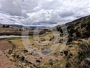 landscape COMPLEJO ARQUEOLOGICO INTIHUATANA, Pumacocha, Ayacucho photo