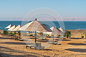 Landscape of Dead sea in a morning, Jordan, Arab
